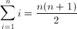 Sum of Integers 1..n Sum of Integers