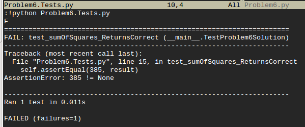 Result from pass 3 of test 1