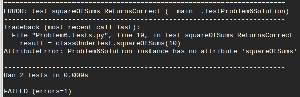 Output from Test 2